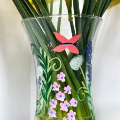 Darthome Limited Hand Painted Glass Botanical Butterflies Vase 9 Darthome Limited Hand Painted Glass Botanical Butterflies Vase -Decor Garden Shop IMG E2622 885e610a 4b3a 4b56 87c0 0b3b7a185844