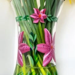 Darthome Limited Hand Painted Glass Pink Lily Vase 10 Darthome Limited Hand Painted Glass Pink Lily Vase -Decor Garden Shop IMG E2635 9a765d06 b596 4ed1 b826 816dc829379a