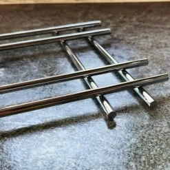 Darthome Limited Cast Iron Chrome Square Trivet 20cm 8 Darthome Limited Cast Iron Chrome Square Trivet 20cm -Decor Garden Shop IMG E2669