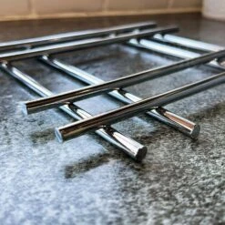 Darthome Limited Cast Iron Chrome Square Trivet 20cm 9 Darthome Limited Cast Iron Chrome Square Trivet 20cm -Decor Garden Shop IMG E2670