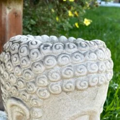 Darthome Limited Stone Buddha Head Planter 13x23cm -Decor Garden Shop IMG E2747