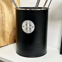 Darthome Limited Matt Black Metal Utensil Holder