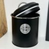 Darthome Limited Matt Black Metal Biscuit Tin
