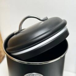 Darthome Limited Matt Black Metal Biscuit Tin -Decor Garden Shop IMG E2768