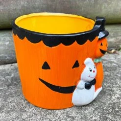 Darthome Limited Halloween Pumpkin Ghost Plant Pot B