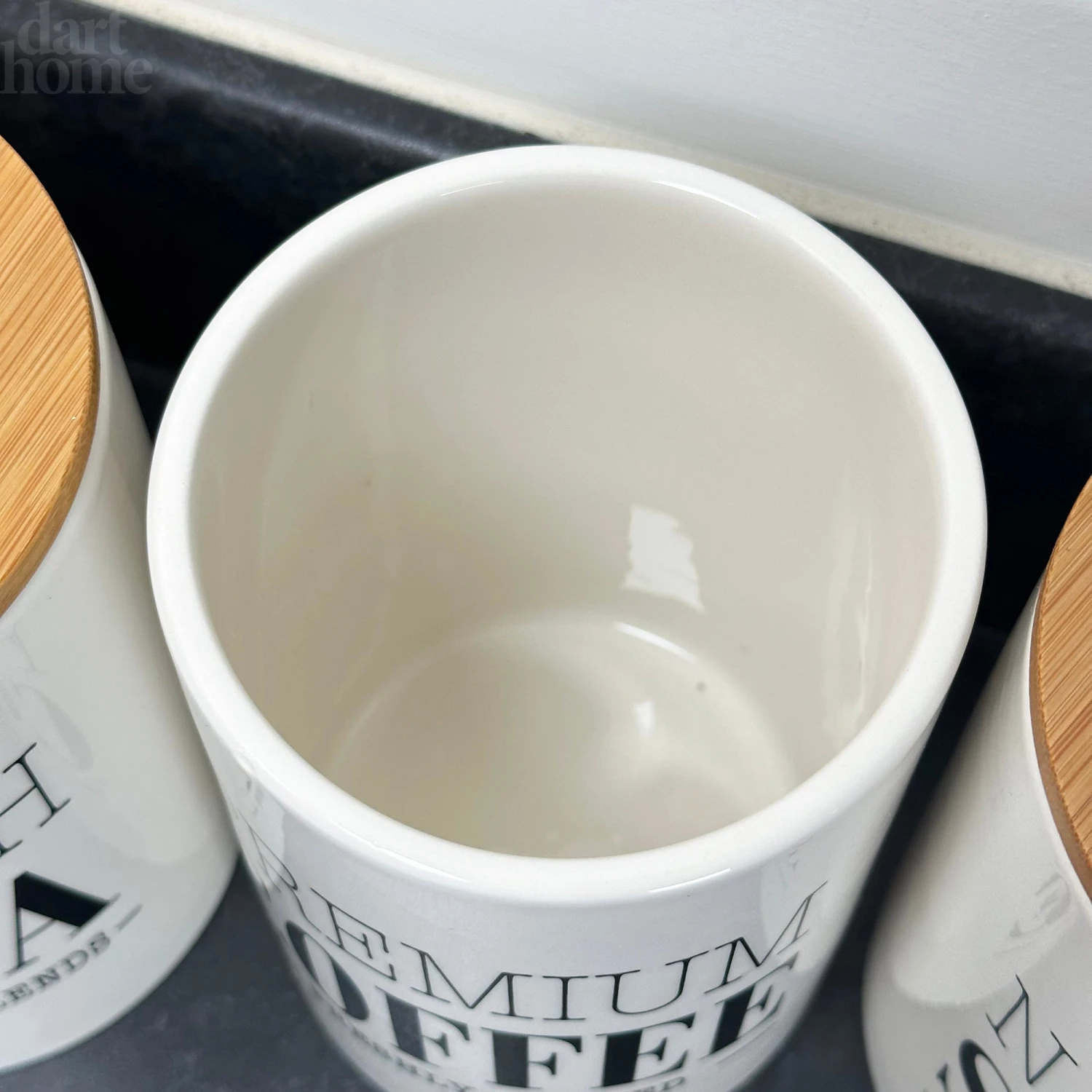 Darthome Limited Cream Ceramic Tea Coffee Sugar Canisters 12 Darthome Limited Cream Ceramic Tea Coffee Sugar Canisters - Image 12