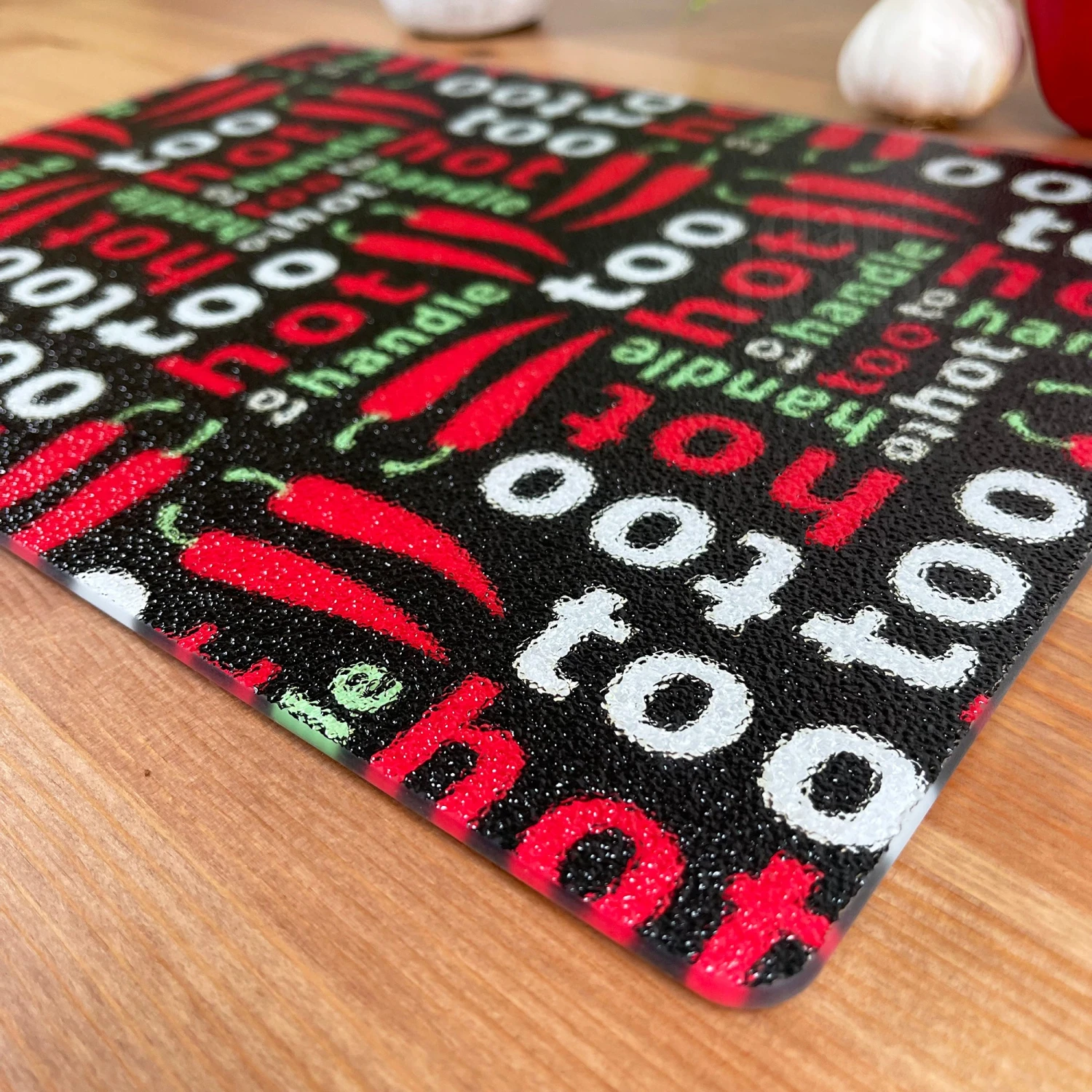 Darthome Limited Glass Chopping Board Hot Chillis 2 Darthome Limited Glass Chopping Board Hot Chillis - Image 2