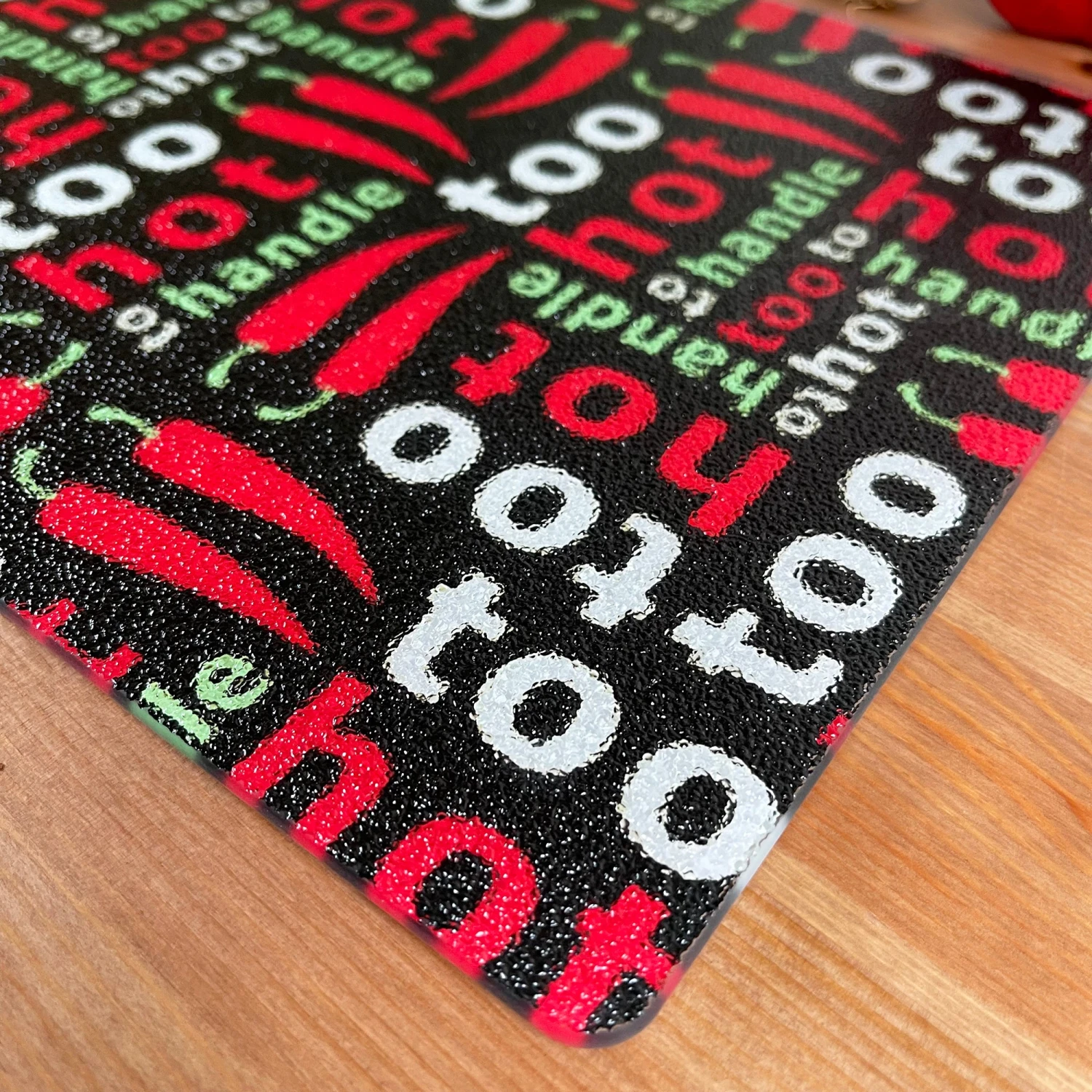 Darthome Limited Glass Chopping Board Hot Chillis 6 Darthome Limited Glass Chopping Board Hot Chillis - Image 6