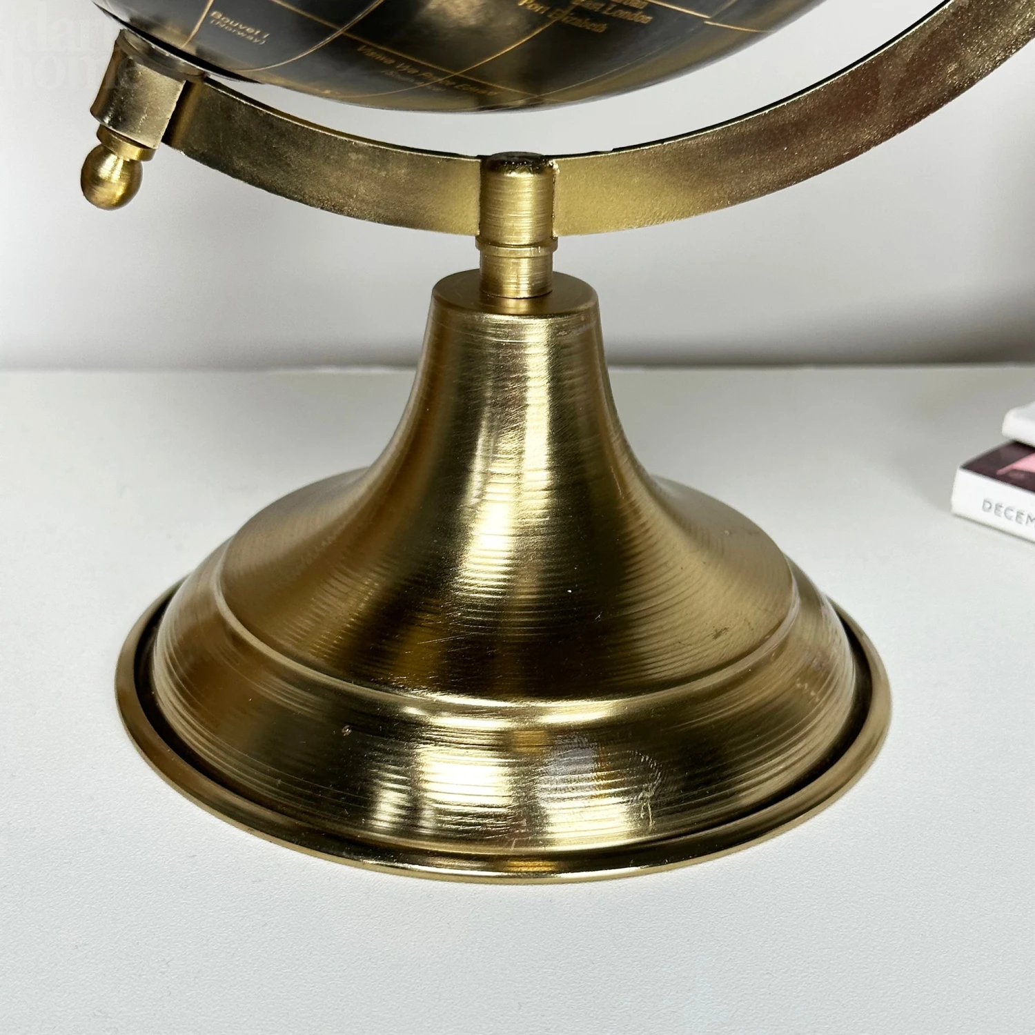 Darthome Limited Decorative Globe On Gold Metal Stand 2 Darthome Limited Decorative Globe On Gold Metal Stand - Image 2