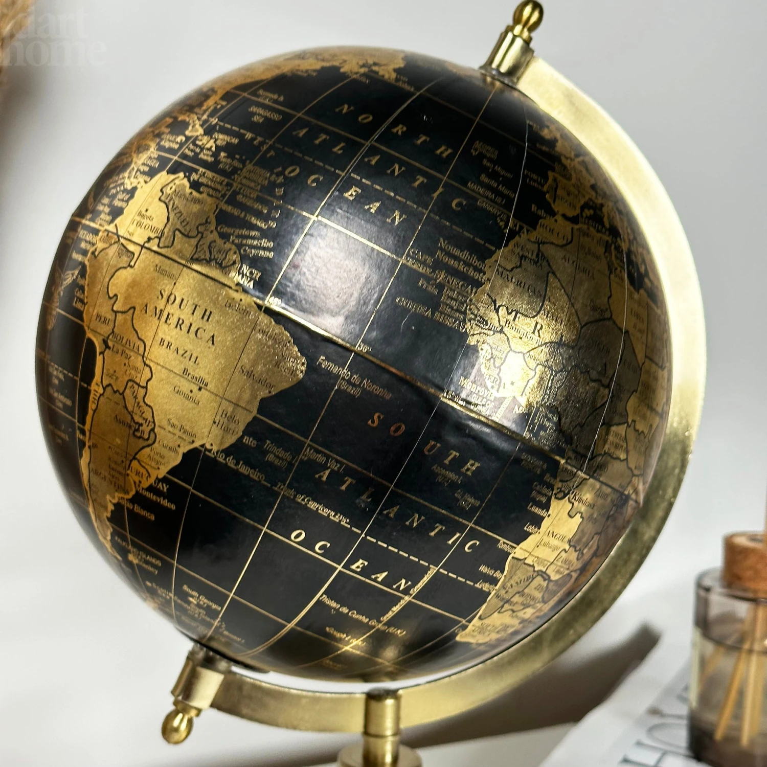 Darthome Limited Decorative Globe On Gold Metal Stand 4 Darthome Limited Decorative Globe On Gold Metal Stand - Image 4