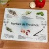 Darthome Limited Glass Chopping Board Herbs De Provence