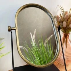 Darthome Limited Standing Gold Oval Cheval Mirror -Decor Garden Shop IMG E2928