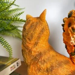 Darthome Limited Autumn Flower Fox Ornament -Decor Garden Shop IMG E2951