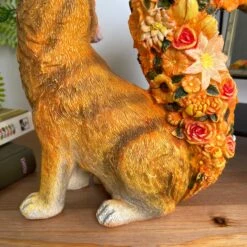 Darthome Limited Autumn Flower Fox Ornament -Decor Garden Shop IMG E2952