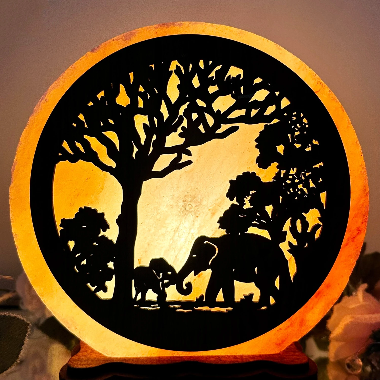 Darthome Limited Elephant Sunset Salt Lamp 2 Darthome Limited Elephant Sunset Salt Lamp - Image 2