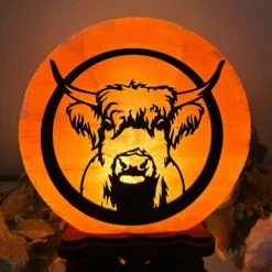 Darthome Limited Highland Cow Salt Lamp
