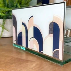 Darthome Limited Abstract Art Deco Double Tealight Holder -Decor Garden Shop IMG E3005