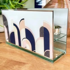 Darthome Limited Abstract Art Deco Double Tealight Holder