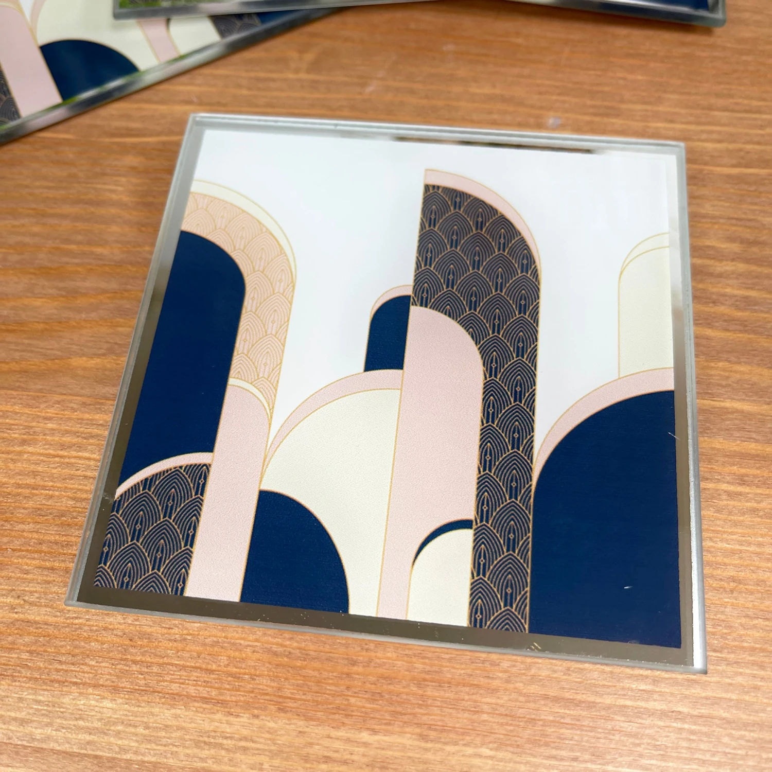 Darthome Limited Glass Art Deco Coasters Set Of 4 2 Darthome Limited Glass Art Deco Coasters Set Of 4 - Image 2