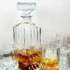 Darthome Limited 5pc Crystal Whiskey Decanter Set