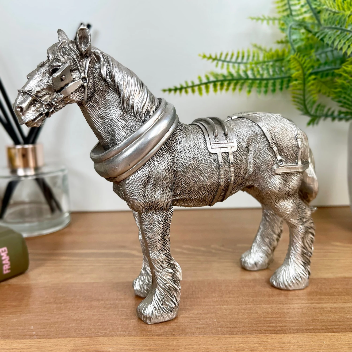 Darthome Limited Silver Shire Horse Figurine 1 Darthome Limited Silver Shire Horse Figurine