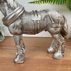 Darthome Limited Silver Shire Horse Figurine -Decor Garden Shop IMG E3071 1