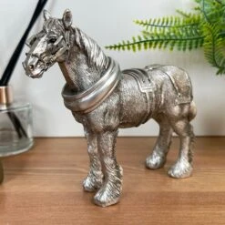Darthome Limited Silver Shire Horse Figurine 16 Darthome Limited Silver Shire Horse Figurine -Decor Garden Shop IMG E3072 2