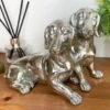 Darthome Limited Chrome Silver Twin Dachshund Ornament