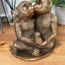 Darthome Limited Bronze Romantic Monkey Couple Figurine 12 Darthome Limited Bronze Romantic Monkey Couple Figurine -Decor Garden Shop IMG E3156