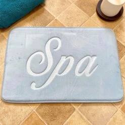 Darthome Limited Blue 'Spa' Memory Foam Bath Mat