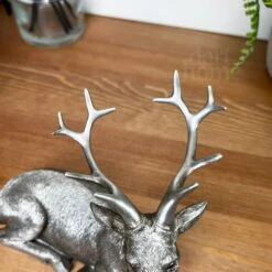 Darthome Limited Silver Laying Stag Figurine 8 Darthome Limited Silver Laying Stag Figurine -Decor Garden Shop IMG E3173 1