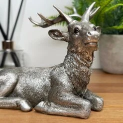 Darthome Limited Silver Laying Stag Figurine 9 Darthome Limited Silver Laying Stag Figurine -Decor Garden Shop IMG E3174 1