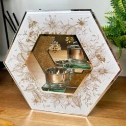 Darthome Limited Honeycomb Double Tea Light Holder 18 Darthome Limited Honeycomb Double Tea Light Holder -Decor Garden Shop IMG E3220