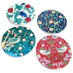 Darthome Limited William Morris Ceramic Coaster Set Of 4 -Decor Garden Shop IMG E3323copy