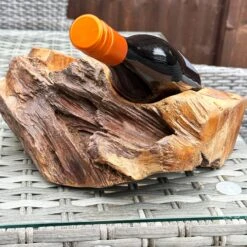 Darthome Limited Driftwood Double Wine Bottle Holder -Decor Garden Shop IMG E3406 0a0343e1 ba14 46fa 9164 ccc3b542e3c7