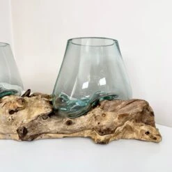 Darthome Limited Triple Molten Glass Bowl With Tree Root Stand -Decor Garden Shop IMG E3430 edited76