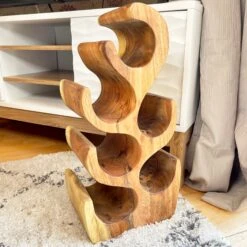 Darthome Limited Rustic Wood Wine Rack, 6 Bottles -Decor Garden Shop IMG E3447 edited91 1