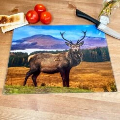 Darthome Limited Large Stag Glass Chopping Board
