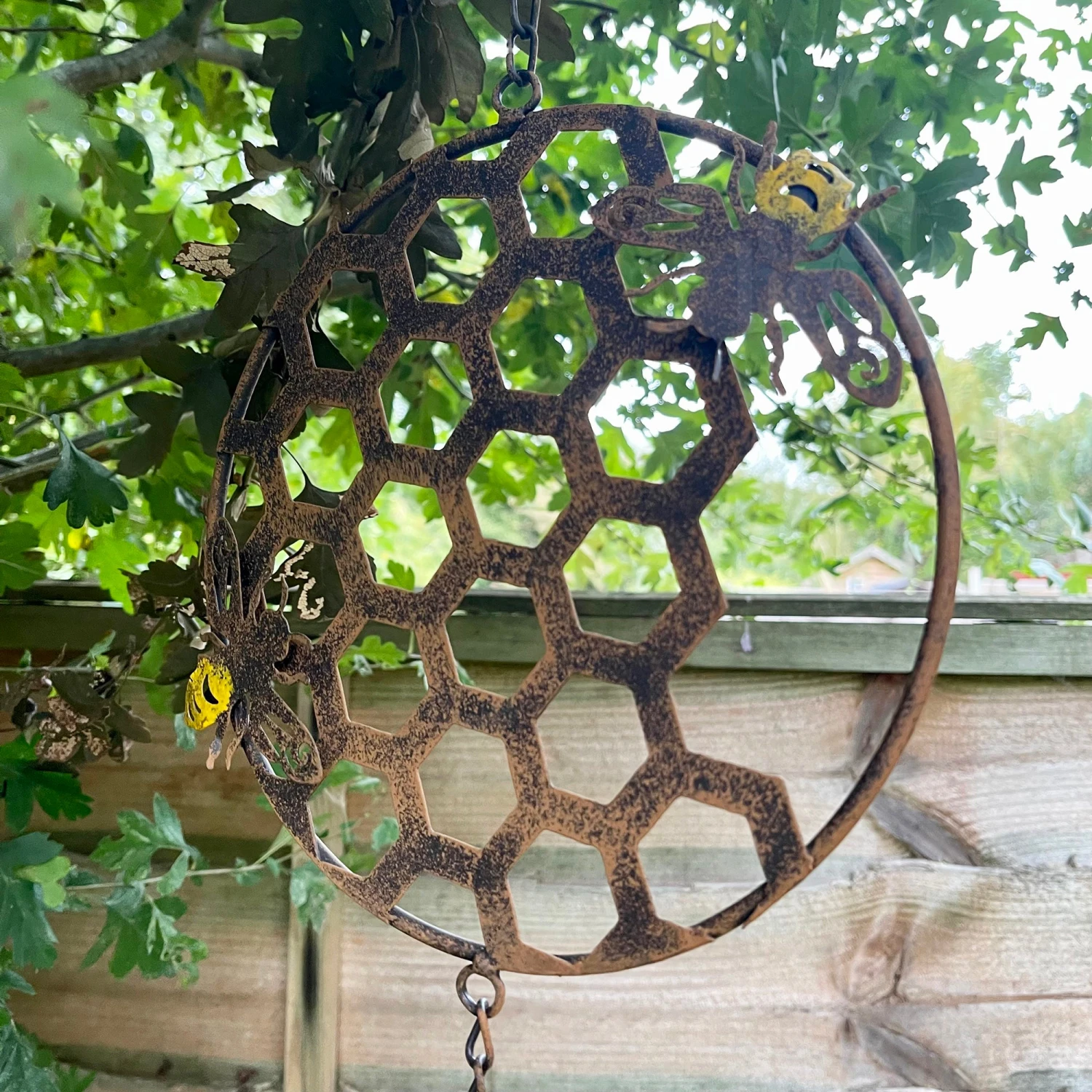 Darthome Limited Cast Iron Honeycomb Bee Wind Chime 2 Darthome Limited Cast Iron Honeycomb Bee Wind Chime - Image 2