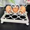 Darthome Limited Ivory Love Heart 6 Egg Holder