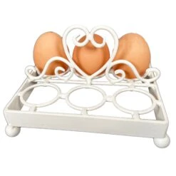 Darthome Limited Ivory Love Heart 6 Egg Holder 13 Darthome Limited Ivory Love Heart 6 Egg Holder -Decor Garden Shop IMG E3611copy