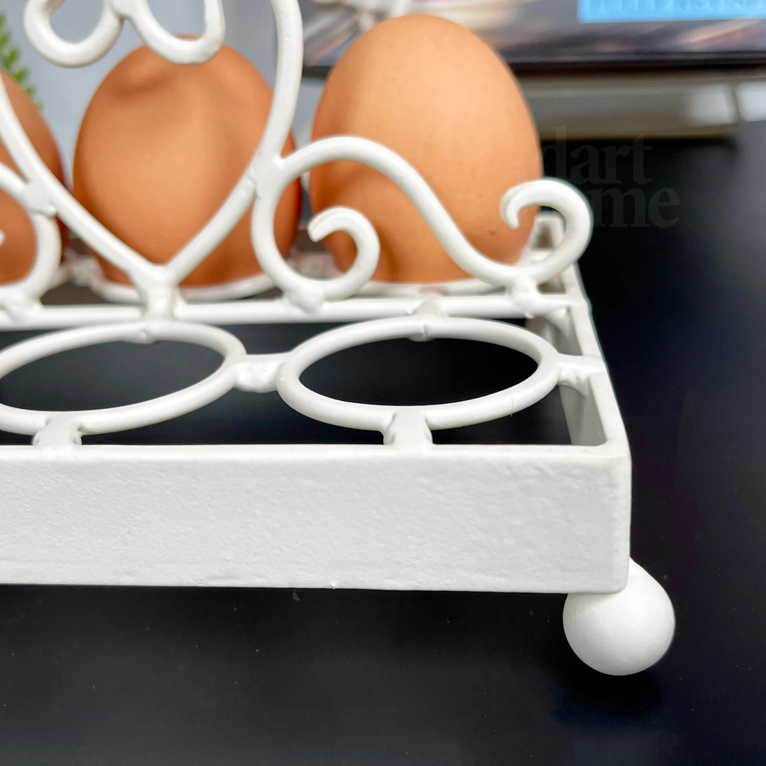 Darthome Limited Ivory Love Heart 6 Egg Holder 3 Darthome Limited Ivory Love Heart 6 Egg Holder - Image 3