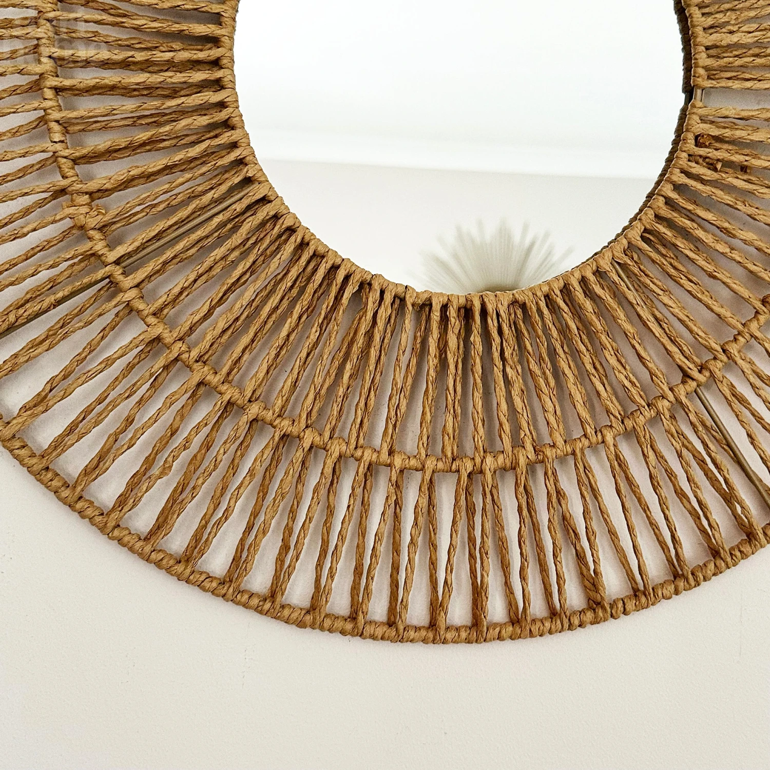 Darthome Limited Woven Paper Rope Wall Mirror 50cm X 50cm 2 Darthome Limited Woven Paper Rope Wall Mirror 50cm X 50cm - Image 2