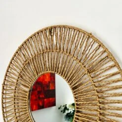 Darthome Limited Woven Paper Rope Wall Mirror 50cm X 50cm 10 Darthome Limited Woven Paper Rope Wall Mirror 50cm X 50cm -Decor Garden Shop IMG E3624