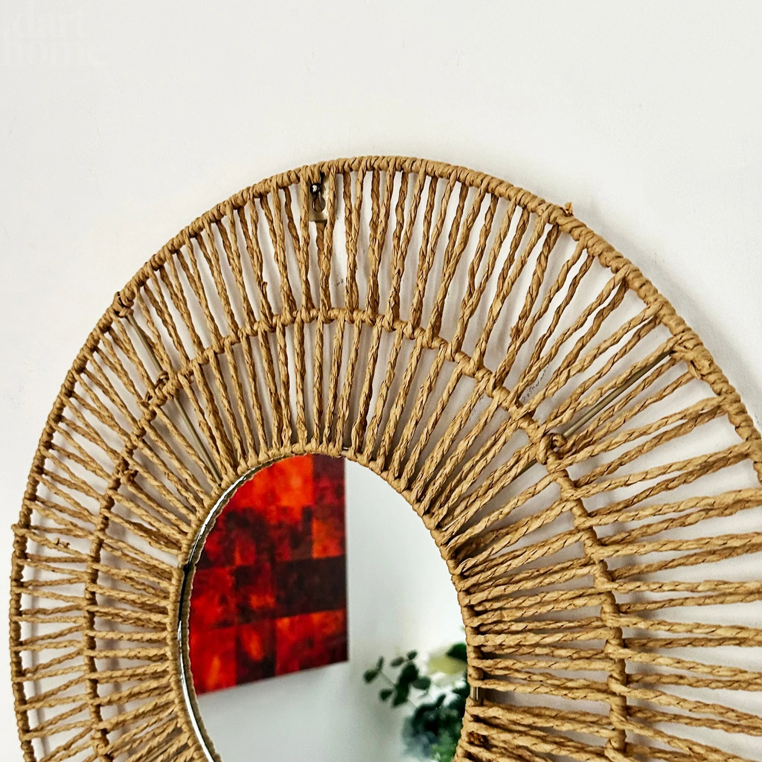 Darthome Limited Woven Paper Rope Wall Mirror 50cm X 50cm 5 Darthome Limited Woven Paper Rope Wall Mirror 50cm X 50cm - Image 5