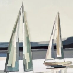 Darthome Limited Blue Abstract Boat Canvas -Decor Garden Shop IMG E3662