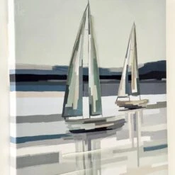 Darthome Limited Blue Abstract Boat Canvas -Decor Garden Shop IMG E3664