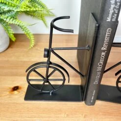 Darthome Limited Black Bicycle Bookends Set -Decor Garden Shop IMG E3666