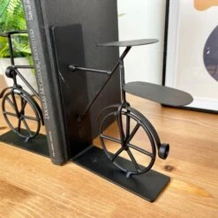 Darthome Limited Black Bicycle Bookends Set -Decor Garden Shop IMG E3667