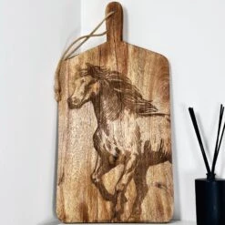 Darthome Limited Large Etched Horse Chopping Board